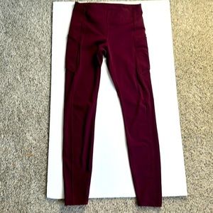 Lululemon Burgundy Color tights